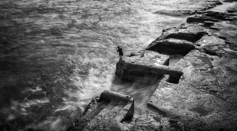 Fishermen at Sliema, small archive frame